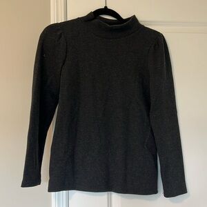 Gray Turtle Neck Long Sleeve Sweater